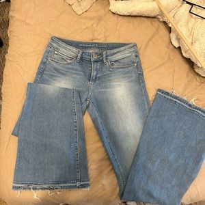 low waist flare jeans